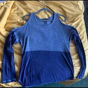 Cut out shoulder shirt